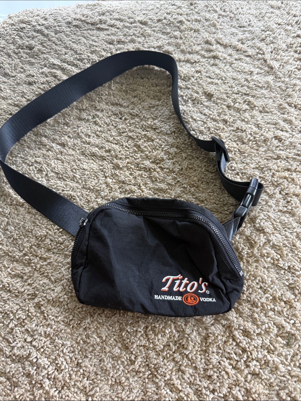 Black Crossbody Belt Bag